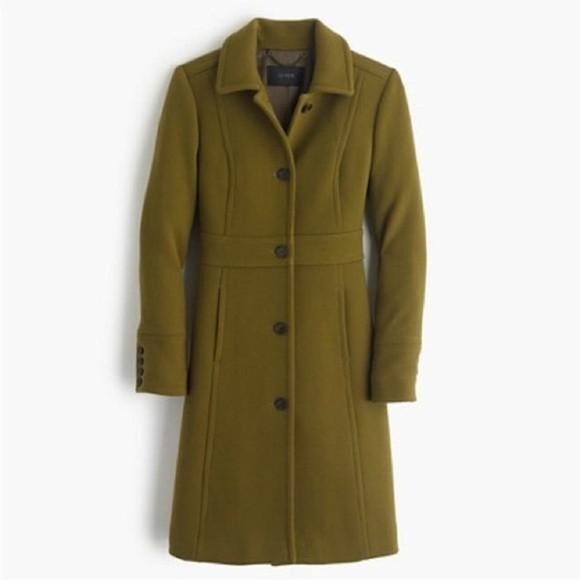 J. Crew Jackets & Blazers - J. Crew Olive Trench Coat for Women